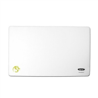 BCW Collectible Gaming Card Premium White Playmat with Stitched Border 61x35cm