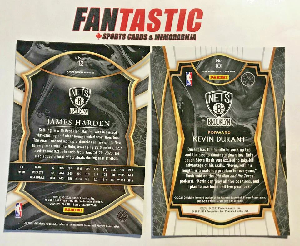 2020-21 Panini Select Basketball Card YOU PICK Concourse / Premier Level - Image 2 of 2