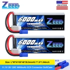 2x Zeee 3S Lipo Battery 6000mAh 11.1V 120C EC5 for RC Car Truck Helicopter Quad
