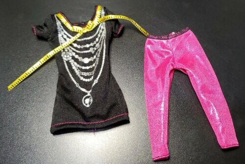 2012 Barbie Doll I Can Be Fashion Designer Tape Measure Black Top & Pink Pants - Picture 1 of 6