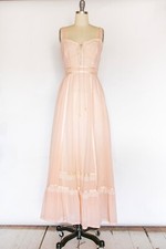 1970s Gunne Sax Dress Sleeveless Corset Maxi S/XS sz 7