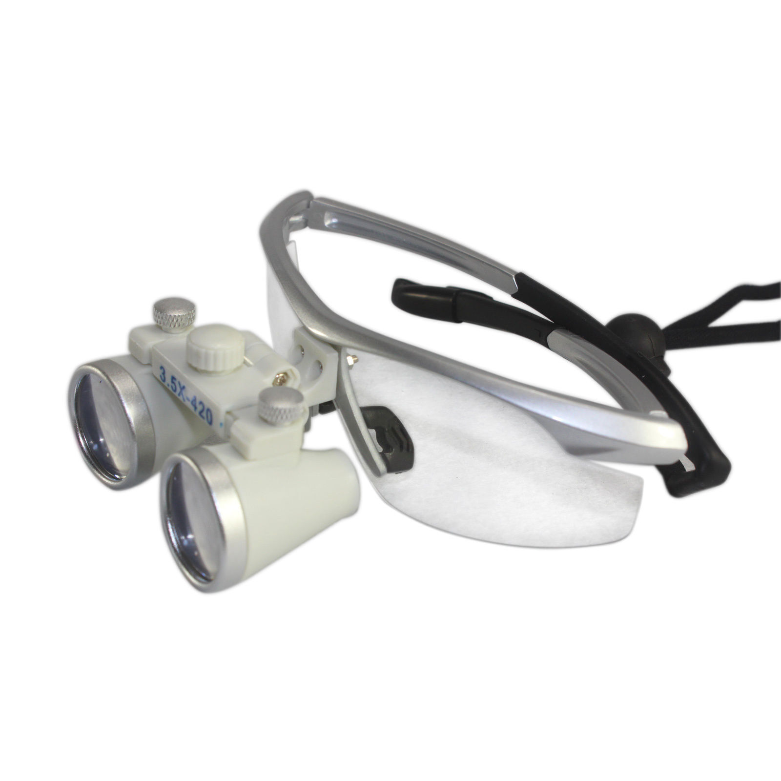Lupas Dentales Con Luz Led 3.5X Dental Loupes - Clip-On Surgical Magnifier For Dentists (80mm Depth, 320-420mm Working Distance) Lupas Quirurgicas - Foto 2