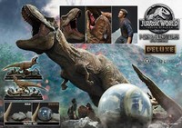 Sideshow Jurassic World Fallen Kingdom Statue T-Rex & Carnotaurus Deluxe 2023
