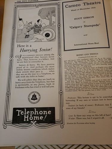 1930 Pittsburgh Pitt Panther Magazine Holiday Number Issue #4 Christmas Uni - Picture 20 of 22