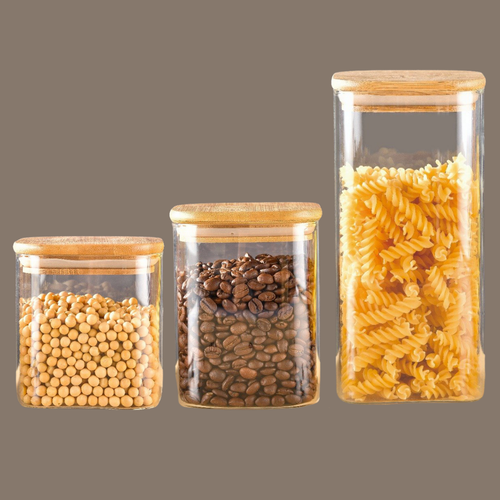 3er Set Weihnachts Vorratsgläser - Wichtel Mit Schlittschuhen