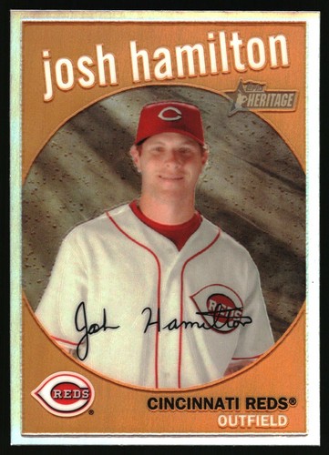 Josh Hamilton [Refractor] #C9 2008 Topps Heritage Chrome card