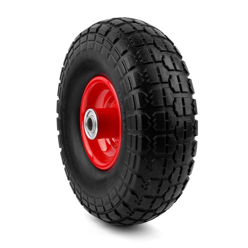 2 Pack 10" Flat Free Solid Tire Wheel 4.1/3.5-4 for Lawn Farm Cart Handtruck - 第 2/8 張圖片