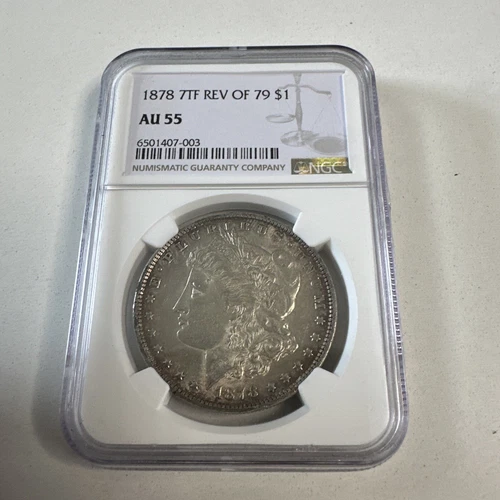 1878 7TF Rev of 79 Morgan Dollar NGC AU 55