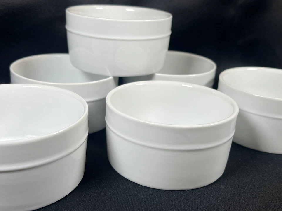 Better Homes & Gardens Juego de 6 piezas de ramekin de porcelana blanca nueva caja abierta 2x4” Foto 4 de 4