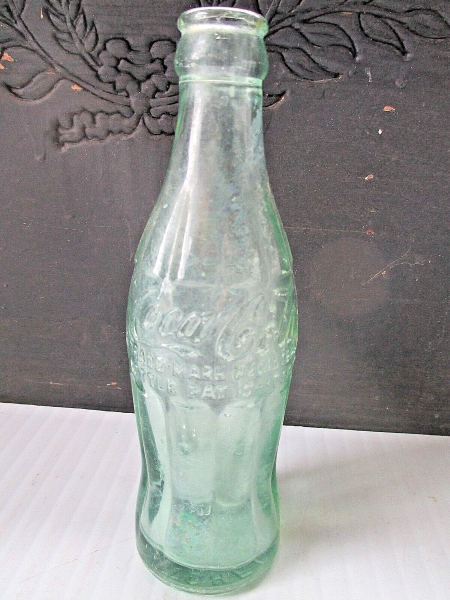 Vintage COCA COLA BOTTLE 6 OZ Mitchell S.D. Pat D-105529 Green | eBay
