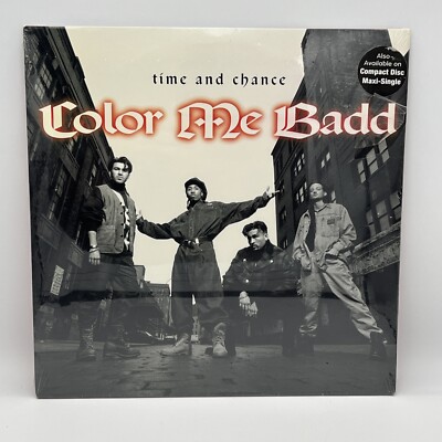 New Sealed - Color Me Badd - Time and Chance ORIG US 12'' MAXI 1993 Torn Plastic