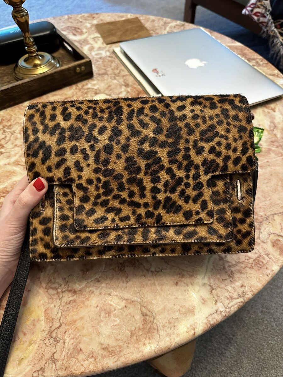 A.L.C. LEOPARD CHEETAH PRINT Pony Hair SHOULDER CROSS BODY A.L.C. LEOPARD CHEETAH PRINT Pony Hair SHOULDER CROSS BODY