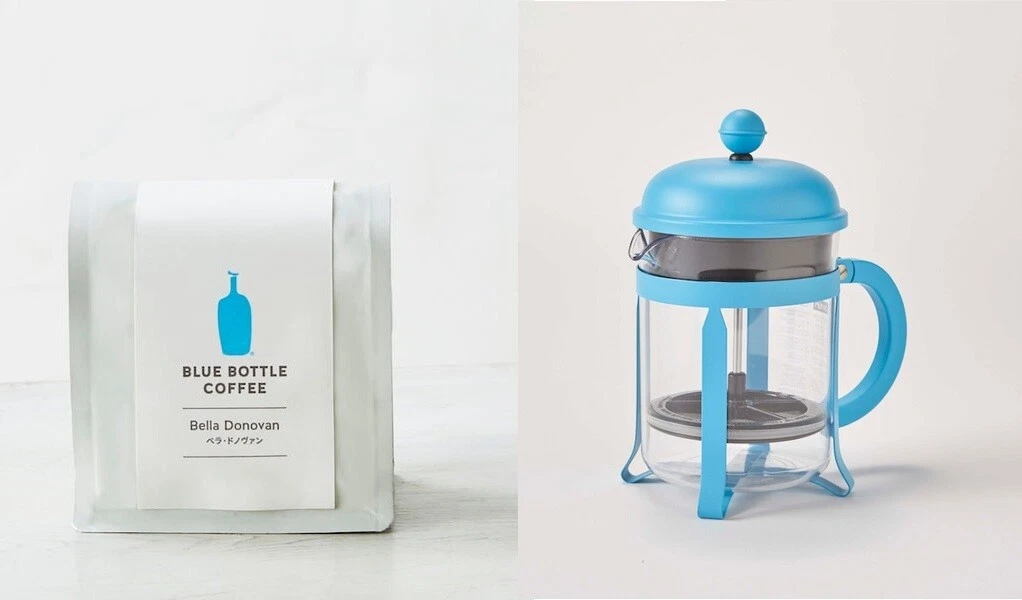 Blue Bottle Coffee FRENCH PRESS KIT French Press+Coffee Bean+Eco Bag JAPAN  NEW