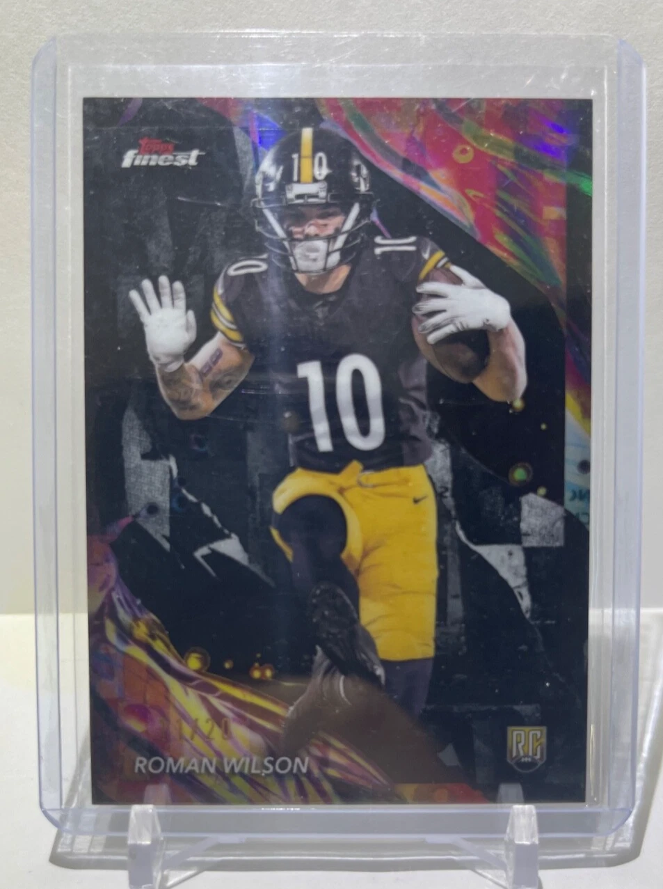 Roman Wilson Topps Finest #194 Black Geometric