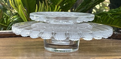 👀RARE R. LALIQUE DAHLIA Footed Two Part CANDLE HOLDER SIGNED MODEL 2114 C1934 - Picture 12 of 12