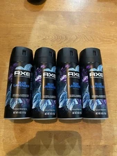 4 Axe Blue Lavender Premium Body Spray 4oz Mint & Lavender