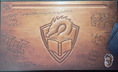 Autographed Tolarian Community College PlayMat 341/1000 Brand New Limited To...