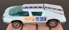 Vintage Hot Wheels Redline 1971 WHITE Enamel Pit Crew Car - Dark Int, FANTASTIC!