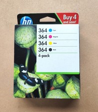 Genuine Original HP 364 Black Cyan Magenta Yellow Ink Cartridges Multipack Set