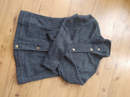 Jessica Simpson Gray Snap Button Knit Sweater Cardigan Pockets Sz XS - Bild 8 von 9