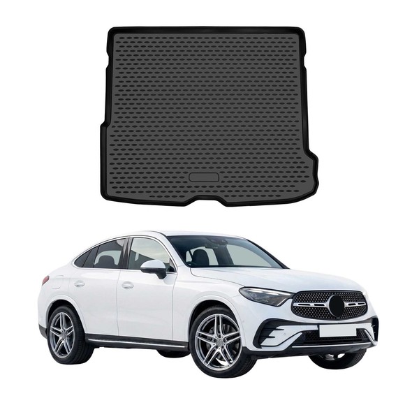 Kofferraummatte Laderaumwanne FüR Mercedes GLC C254 Coupé 2023-2026 TPE Schwarz-image