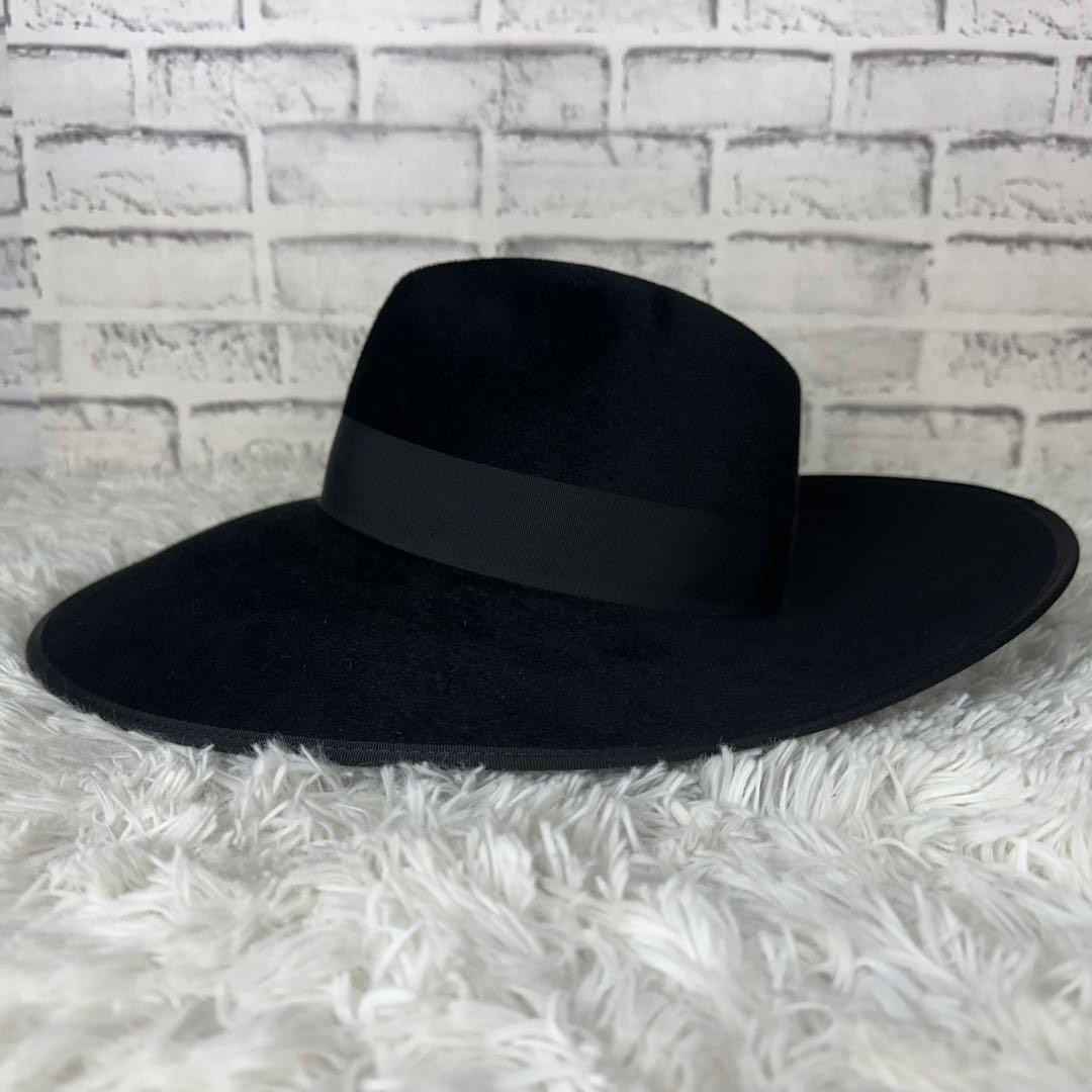 GUCCI Black Rabbit Fedora Hat with Unused Tag - Stylish Accessory image 7