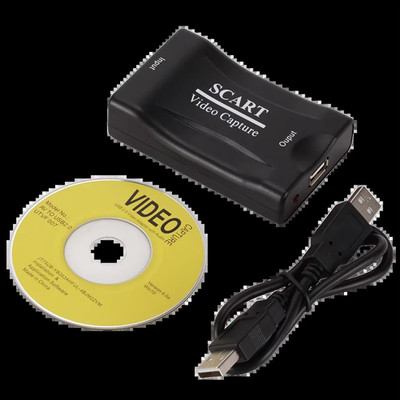 Lcckaa 1080P USB 2.0 Video Capture Card Scart Gaming Record Box Live Streaming A