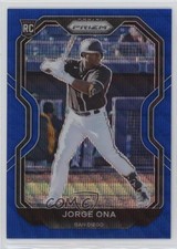2021 Panini Prizm Tier III Blue Wave Prizm 48/60 Jorge Ona #209 10k8