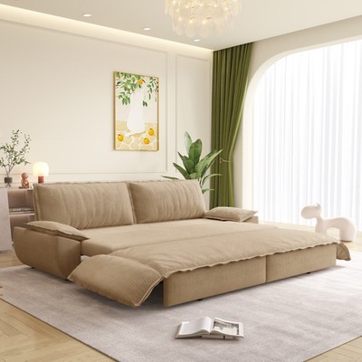 73.2'' Queen Pull Out Sofa Bed,3-in-1 Convertible Sleeper Sofa,Multi-Function