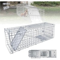 Tierfalle Lebendfalle Katze Ratte Marder WaschbäR Sichere Humane Metall
