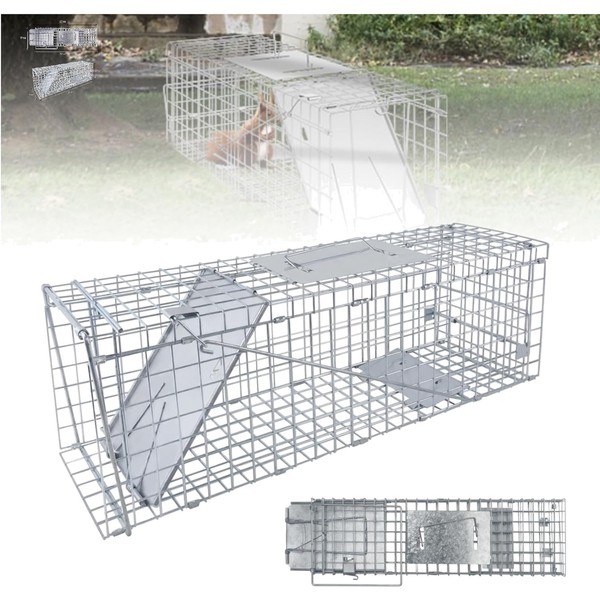 Tierfalle Lebendfalle Katze Ratte Marder WaschbäR Sichere Humane Metall-image
