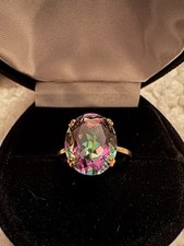 Bague Or Jaune Et Topaze Boréale 54