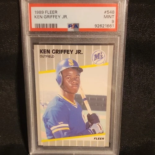 1989 Fleer Ken Griffey Jr. Rookie #548 PSA 9 Seattle Mariners Baseball Card
