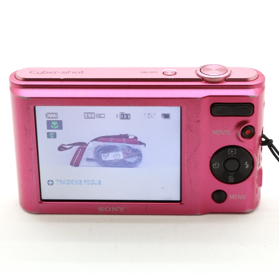 Sony Cybershot DSC-W810 20.1MP Digital Camera Pink Tested Full Kit - Fast Post - Image 4 of 4