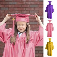 2026 Preschool Graduation Cap Gown Graduation Robes Gown Cap Tassel Set Comforta