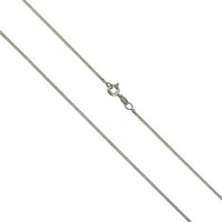Panzerkette 925 Silber Rhodiniert 45Cm 1,2Mm Halskette Damen Federring NEU