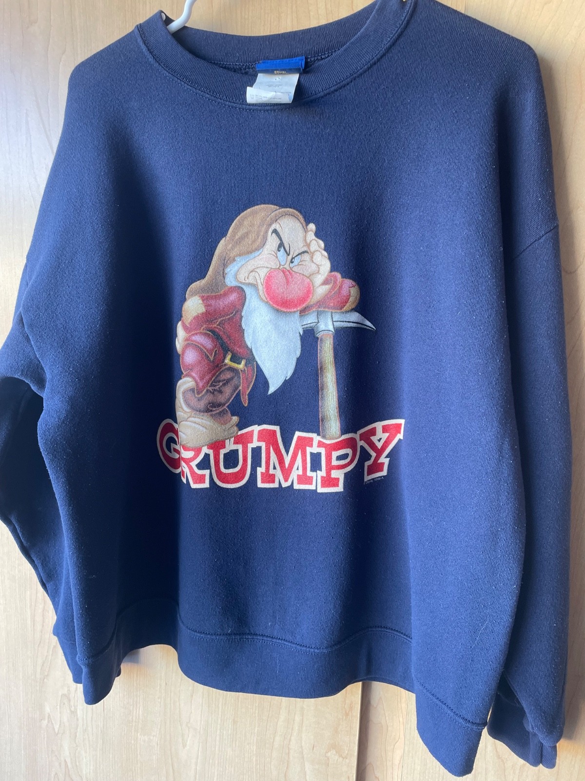Grumpy Disney classics sweatshirt large navy blue… - image 6