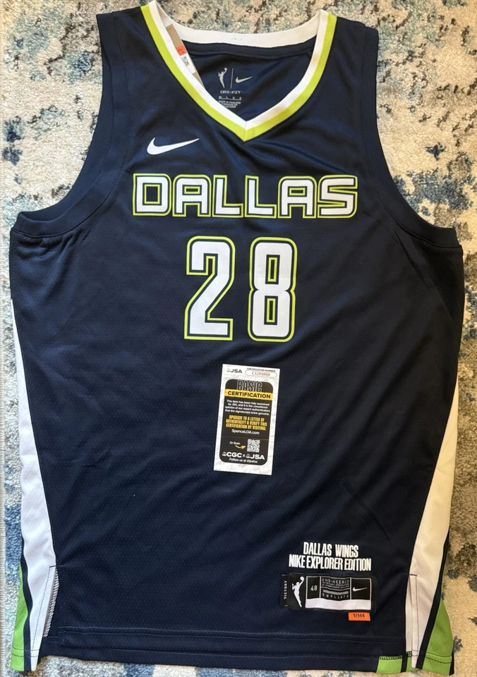 Yueru Li Signed Dallas Wings Jersey WNBA JSA COA Paige Bueckers Teammate China - Image 4 of 4