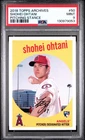 2018 TOPPS ARCHIVES PITCHING STANCE #50 SHOHEI OHTANI ROOKIE RC PSA 9