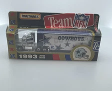1993 Dallas Cowboys Truck Matchbox Team NFL Collectible Tractor Trailer w/ Box