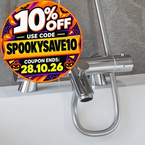 Luxury Bathroom Bath Filler Shower Mixer Tap Valve Only Thermostatic Chrome