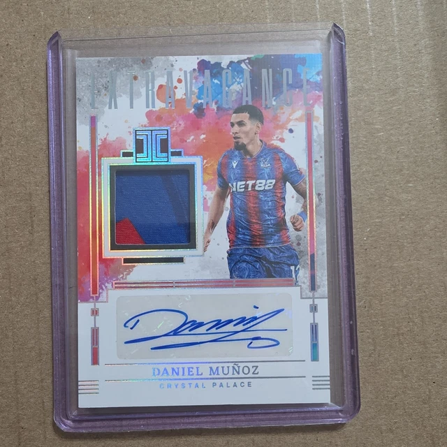 2024-25 Panini Impeccable Premier League Soccer Daniel Munoz Relic Auto 54/49
