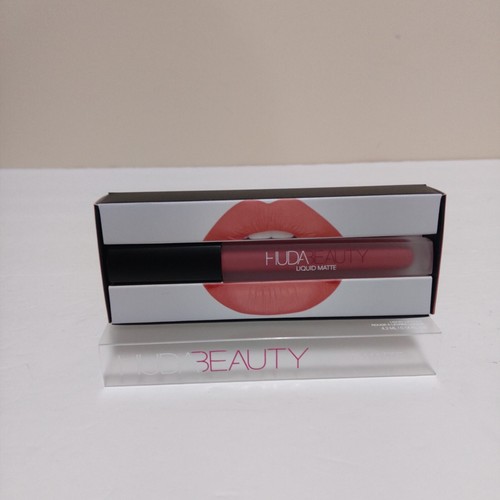 NEW HUDA BEAUTY Liquid Matte Ultra-Comfort Transfer-proof Lipstick Bombshell - 第 4/6 張圖片