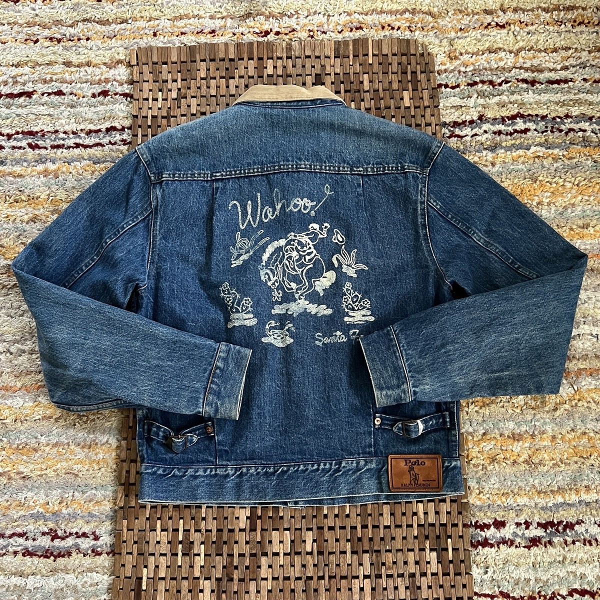 VTG Ralph Lauren Denim Trucker Jacket Santa Fe Western VTG Ralph Lauren Denim Trucker Jacket Santa Fe Western
