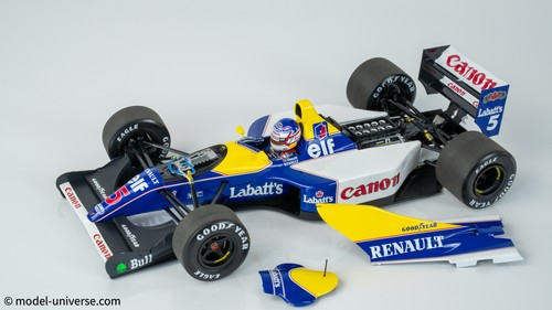 1:18 Williams Renault FW14B #5 Nigel Mansell Campeón del Mundo de F1 1992 - Limitado... - Imagen 15 de 22