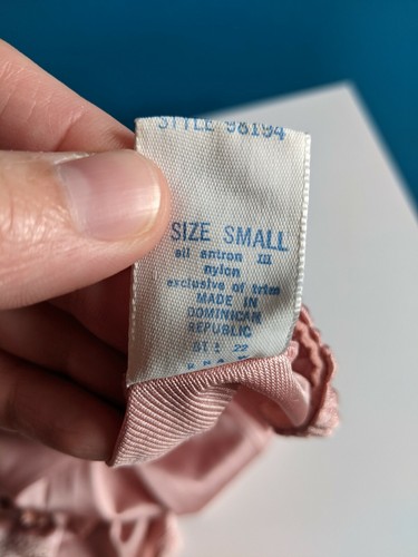 Vintage SEARS Antron III Nylon ROSE SLIP #98194 SMALL VTG PIN-UP 1970s PINK - Picture 5 of 7