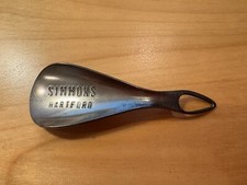 Vintage Advertising United States Metal Shoe Horn "SIMMONS HARTFORD" 4" Long
