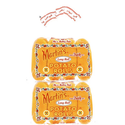 3 -8 ct Martin's Long Potato Rolls/Hot Dog Buns, 32 buns