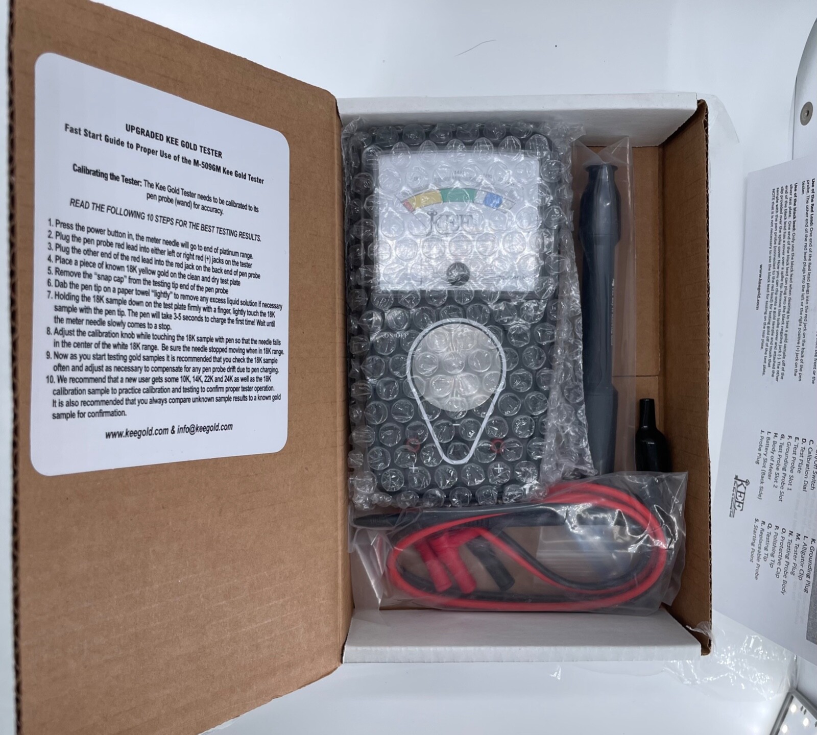 Brand New KEE Gold Tester In Box w/ Tech Support! M509GM New Model eBay