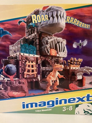 Fisher Imaginext T-rex Dinosaur Mountain Set H5341 Mattel 2005 for